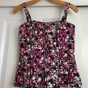 NWT WHBM french meadow bustier size 00